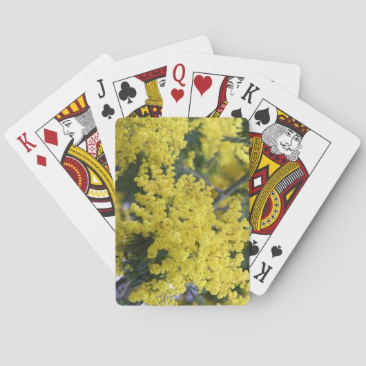 Branch of mimosa pokerkaarten (Achterkant)