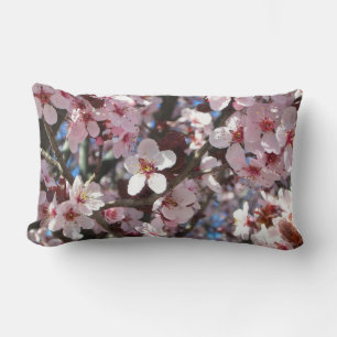 Branch of Pink Blossom Spring Floral Kussen
