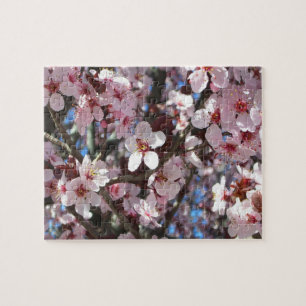 Branch of Pink Blossom Spring Floral Legpuzzel