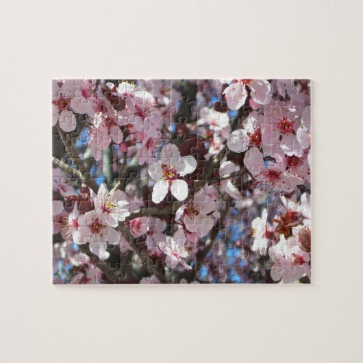 Branch of Pink Blossom Spring Floral Legpuzzel (Horizontaal)