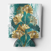 Branch with Golden Leaves Ginko Biloba Blikjeskoeler (Voorkant)