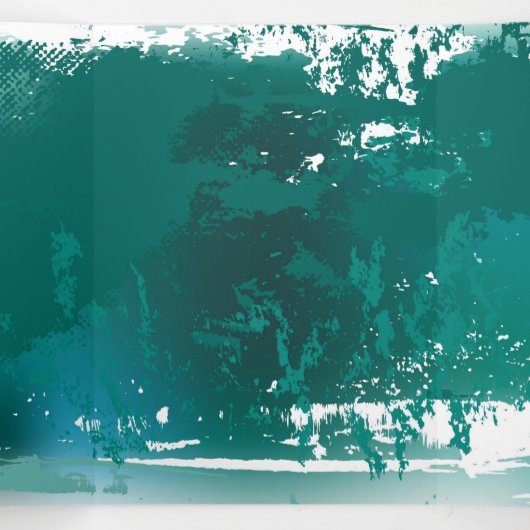 Branch with Golden Leaves Ginko Biloba Drieluik Aankondiging (Binnenkant midden)