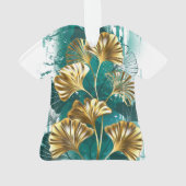 Branche avec Feuilles d'or Ginko Biloba (dos)