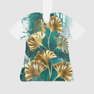 Branche avec Feuilles d'or Ginko Biloba