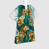 Branche avec Feuilles d'or Ginko Biloba (devant)