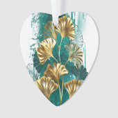 Branche avec Feuilles d'or Ginko Biloba (devant)