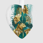 Branche avec Feuilles d'or Ginko Biloba (devant)