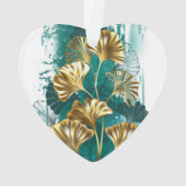 Branche avec Feuilles d'or Ginko Biloba (dos)