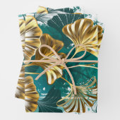 Branche avec Feuilles d'or Ginko Biloba (En situation)