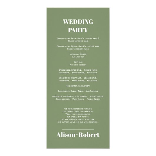 Branche avec fleurs roses programme de mariage sau (Dos)