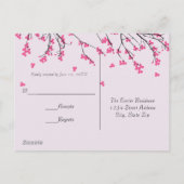 Branche de fleurs de cerisier - Carte postale de r (Dos)