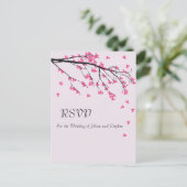 Branche de fleurs de cerisier - Carte postale de r (Debout devant)