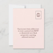 Branche de fleurs de cerisier RSVP (blanc) (Dos)