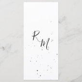 Branche de floraison stylisée et gouttes du menu d (Dos)