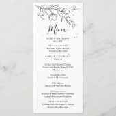 Branche de floraison stylisée et gouttes du menu d (Devant)