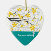 Branche de Magnolia et fleurs ornement personnalis (Droite)