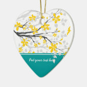 Branche de Magnolia et fleurs ornement personnalis (Gauche)