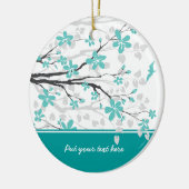 Branche de Magnolia et fleurs ornement personnalis (Gauche)