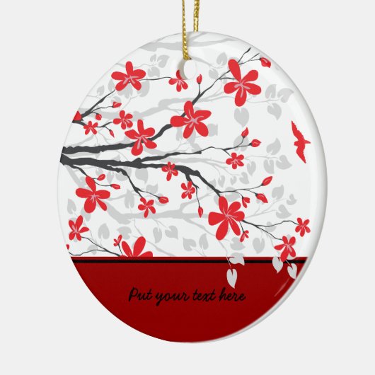 Branche de Magnolia et fleurs ornement personnalis (Gauche)