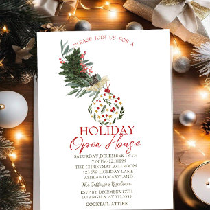 Branche de pin,Bal Invitation Maison Ouverte pour