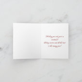 Branche de pin doré Vacances Joyeuses Photo Rouge (Intérieur)