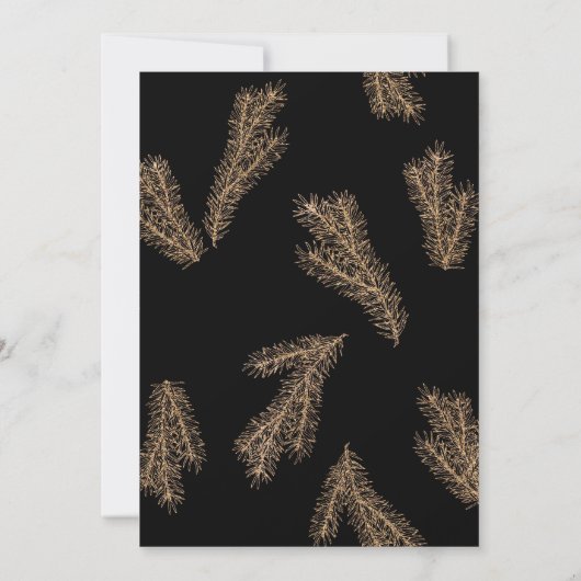 Branche de pin | Faire-part de mariage des forêts (Dos)