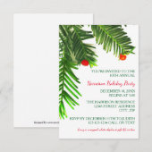 Branche de pin - Invitation pour la fête de Noël 3 (Devant / Derrière)