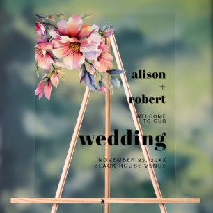 Branche de rhododendron avec fleurs mariage BIENVE