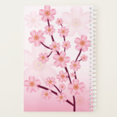 Branche de Sakura Cerisier en Fleurs Rose avec Nom (Dos)