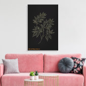 Branche d'élégance dorée Toile d'art fin (Insitu(Salon))