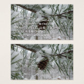 Branche des pins neigeux Photographie de la nature (Devant & derrière)