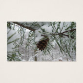 Branche des pins neigeux Photographie de la nature (Dos)