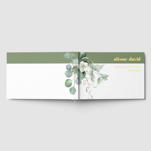 Branche d'Eucalyptus et fleurs blanches feuille ma (Complet)