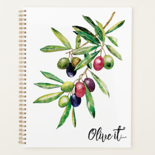 Branche d'olive aquarelle