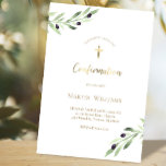 branche d'olive aquarelle | Invitation de confirma<br><div class="desc">Invitation de confirmation</div>