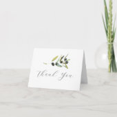 Branche d'olive carte de remerciements (Devant)