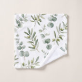Branche d'olive méditerranéenne aquarelle (Gant de toilette)