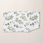 Branche d'olive méditerranéenne aquarelle (Serviette à main)