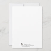 Branche d'olivier : Une Faire-part de mariage tact (Dos)