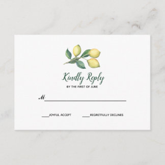 Branche du citron | Mariage RSVP