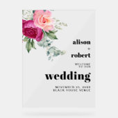 Branche Eucalyptus avec roses roses rose mariage B (Recto)