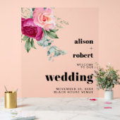 Branche Eucalyptus avec roses roses rose mariage B (Mariage)