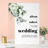 Branche Eucalyptus, fleurs blanches mariage BIENVE (Mariage)