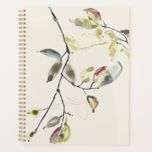 Branche feuille aquarelle
