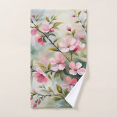 Branche fleurie 2 serviettes de bain (Serviette à main)