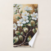 Branche fleurie 5 serviettes de bain (Serviette à main)