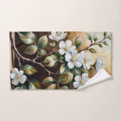 Branche fleurie 5 serviettes de bain (Serviette à main)