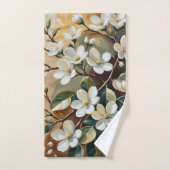 Branche fleurie 7 serviettes de bain (Serviette à main)