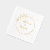 Branche ronde avec couronne Mariage Feuille (Gauche)