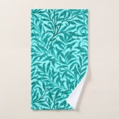 Branche, turquoise et Aqua de saule de William (Serviette à main)
